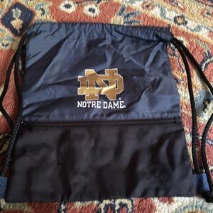 NWOT Notre Dame String Bag